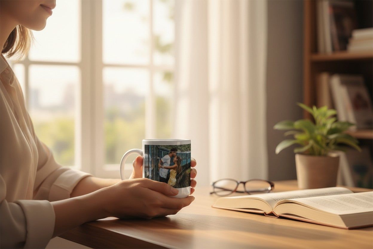 Cană personalizată cu fotografie și text – cadou unic